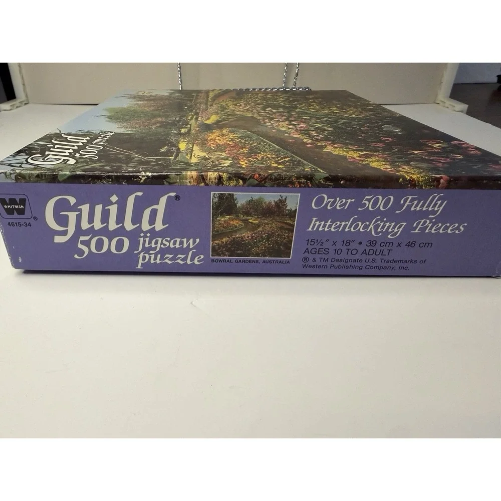 Whitman 4615-34 Guild Bowral Gardens Australia  500 Piece Jigsaw Puzzle Sealed